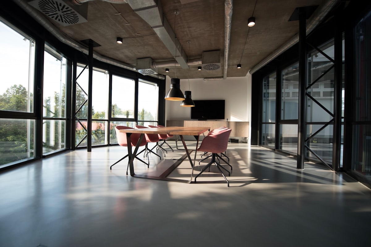 Bright, clean modern office
